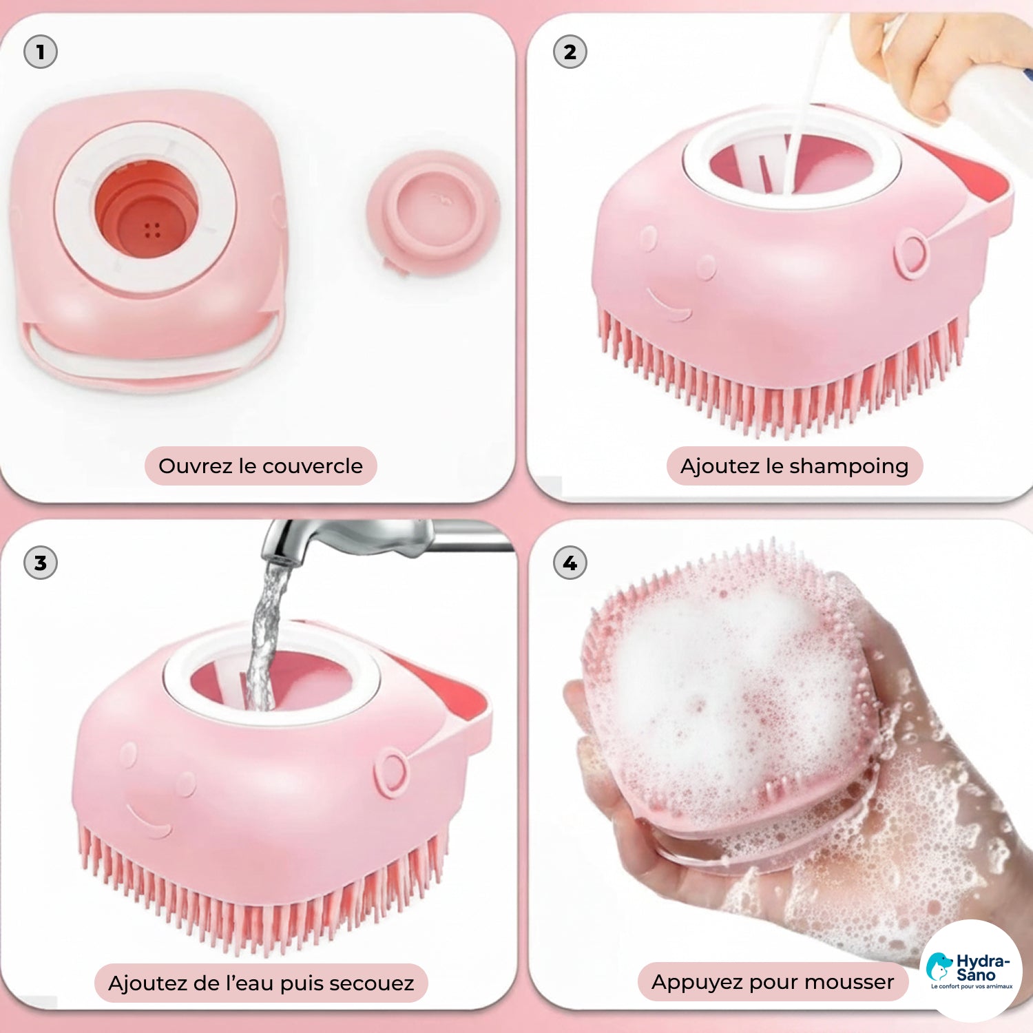 BROSSE DE BAIN EN SILICONE SOUPLE