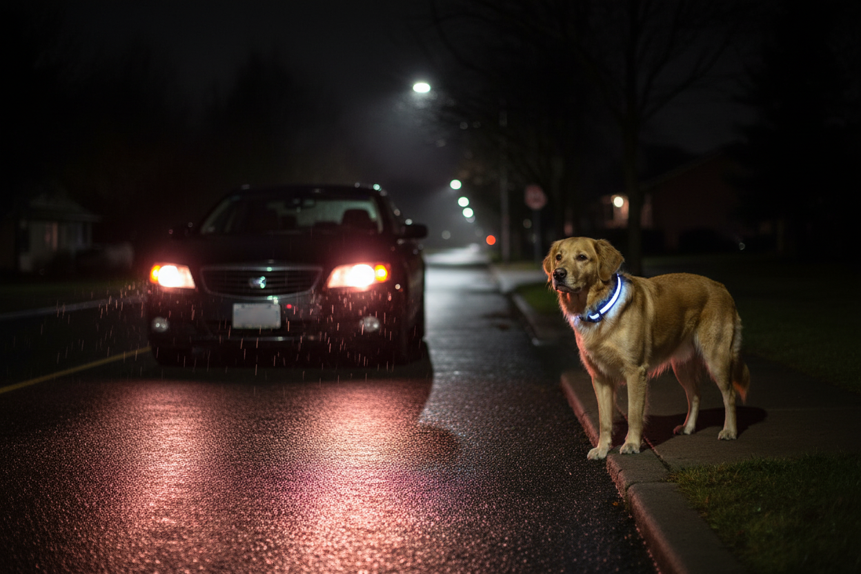 COLLIER LUMINEUX POUR CHIEN